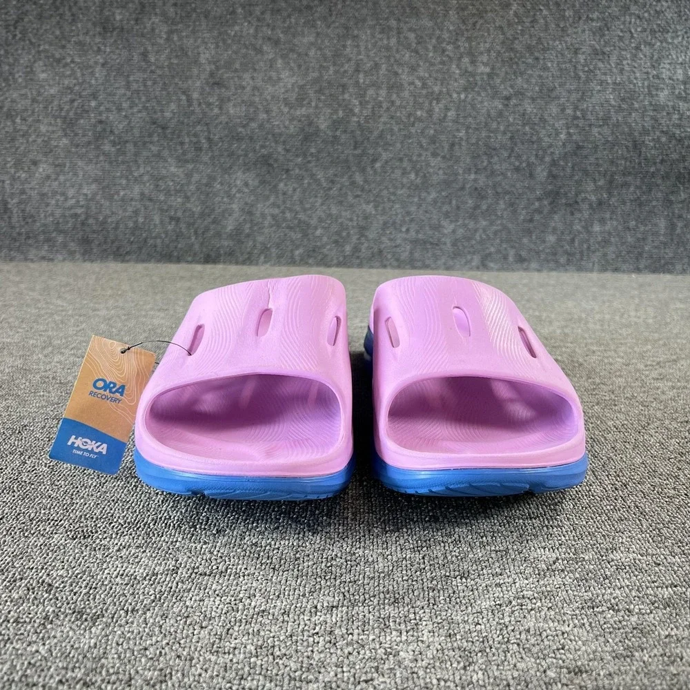 HOKA ORA Recovery Slide 3 Sandals Mens 13 Purple Blue Cushioned Slip On